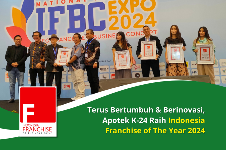 Apotek K-24 Raih Penghargaan Franchise of The Year 2024